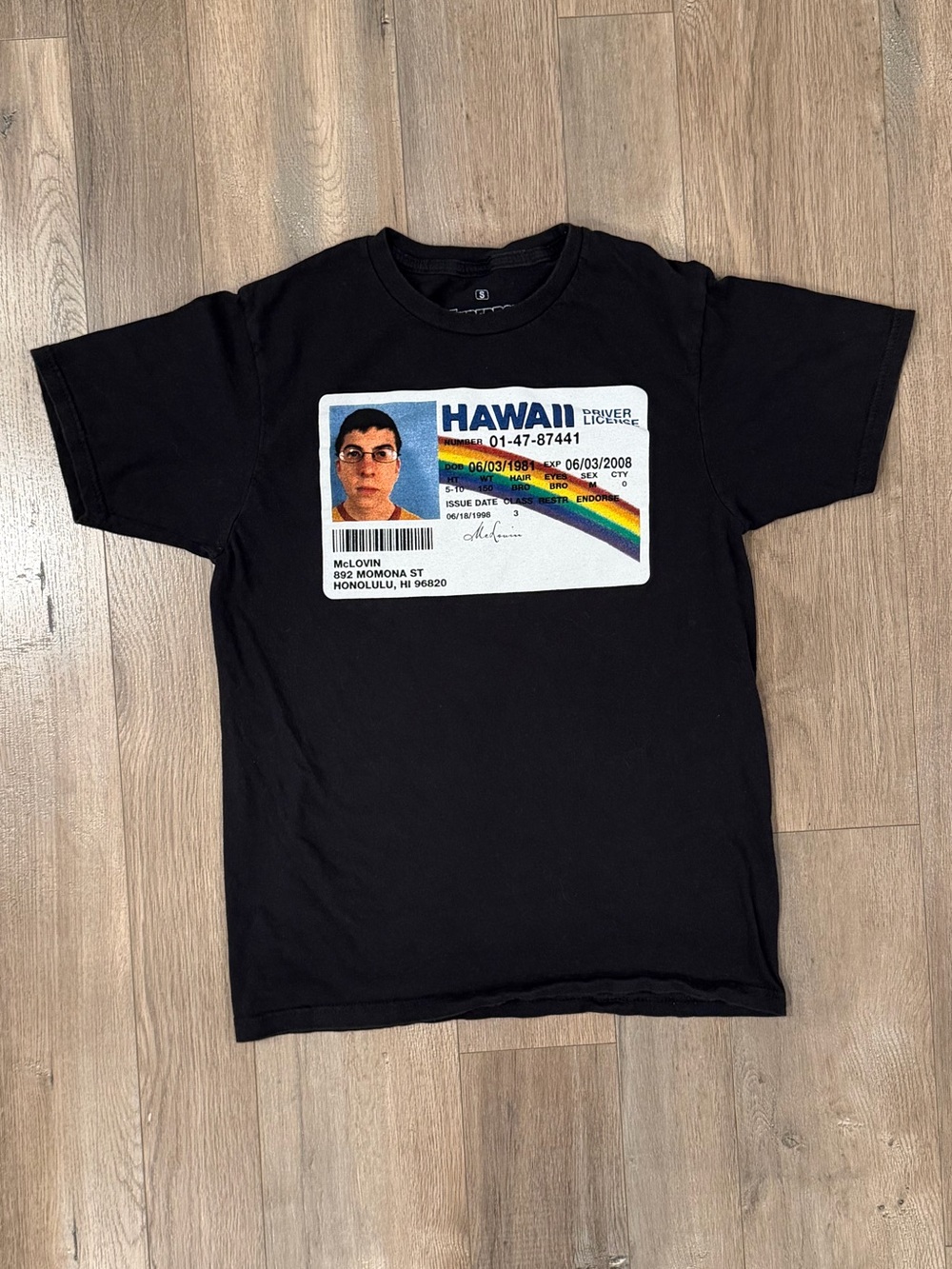 Black Graphic Hawaii ID Short Sleeve Tee